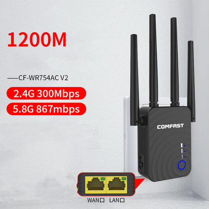 One Machine, Three-Purpose Home WIFI Signal Amplifier, Wireless Network Enhancer, Dual-Band Gigabit Router Extender
