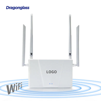 WiFi Router 300Mbps 4 External Antennas 2.4G Wireless 1 Year Warranty 4 LAN/1 WAN Ports for Home Office