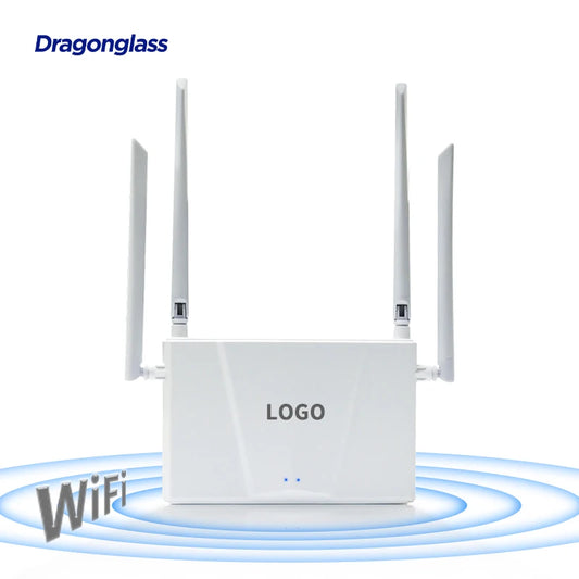 WiFi Router 300Mbps 4 External Antennas 2.4G Wireless 1 Year Warranty 4 LAN/1 WAN Ports for Home Office