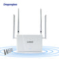 WiFi Router 300Mbps 4 External Antennas 2.4G Wireless 1 Year Warranty 4 LAN/1 WAN Ports for Home Office