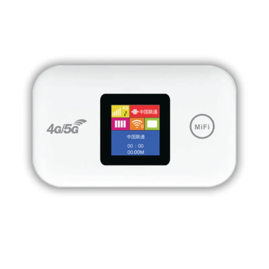 4G LTE Mobile WiFi Hotspot 3000mAh Battery, Portable Wireless Router with Color Screen, Fast Internet for Travel & Business